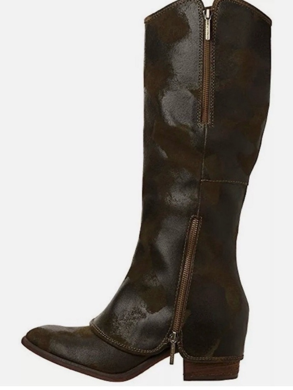 Donald J Pliner Devi Vintage Brown Suede Knee High Boots